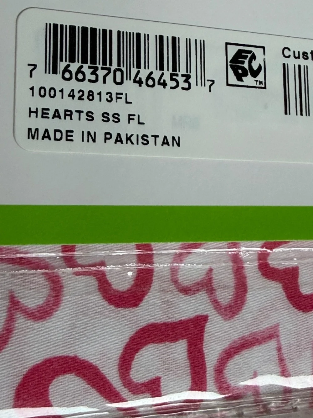 RED HEARTS Charter Club 250 TC Printed 100% Cotton Sateen-Weave FULL Sheet Set